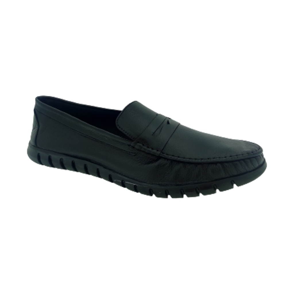 MACONNER BMX-1 BLACK MEN'S LETHER LOAFER