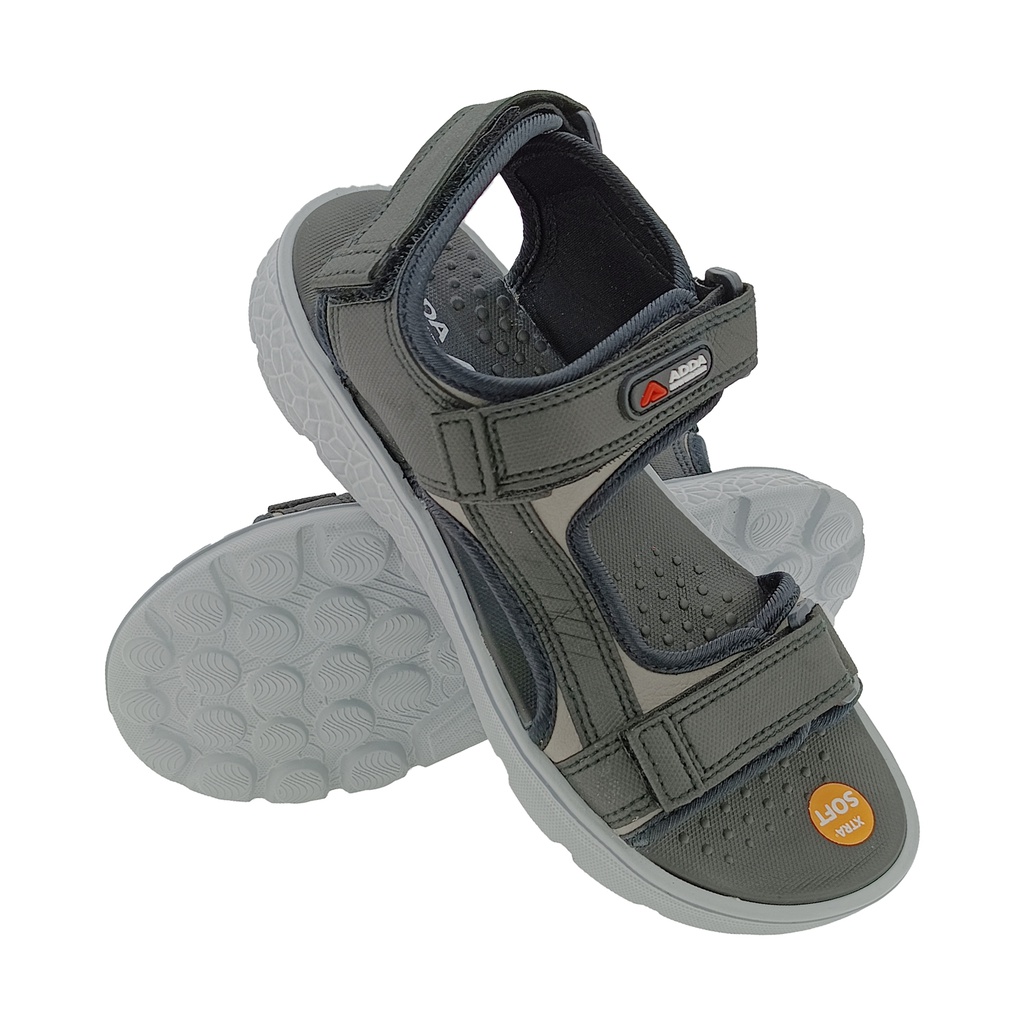 ADDA ICLOUD SDL-1 PLUS BLACK/GREY MENS SPORTS SANDAL