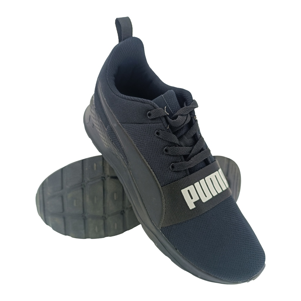 PUMA 383007-01 BLACK/WHITE MEN'S SPORT SHOE LACEUP