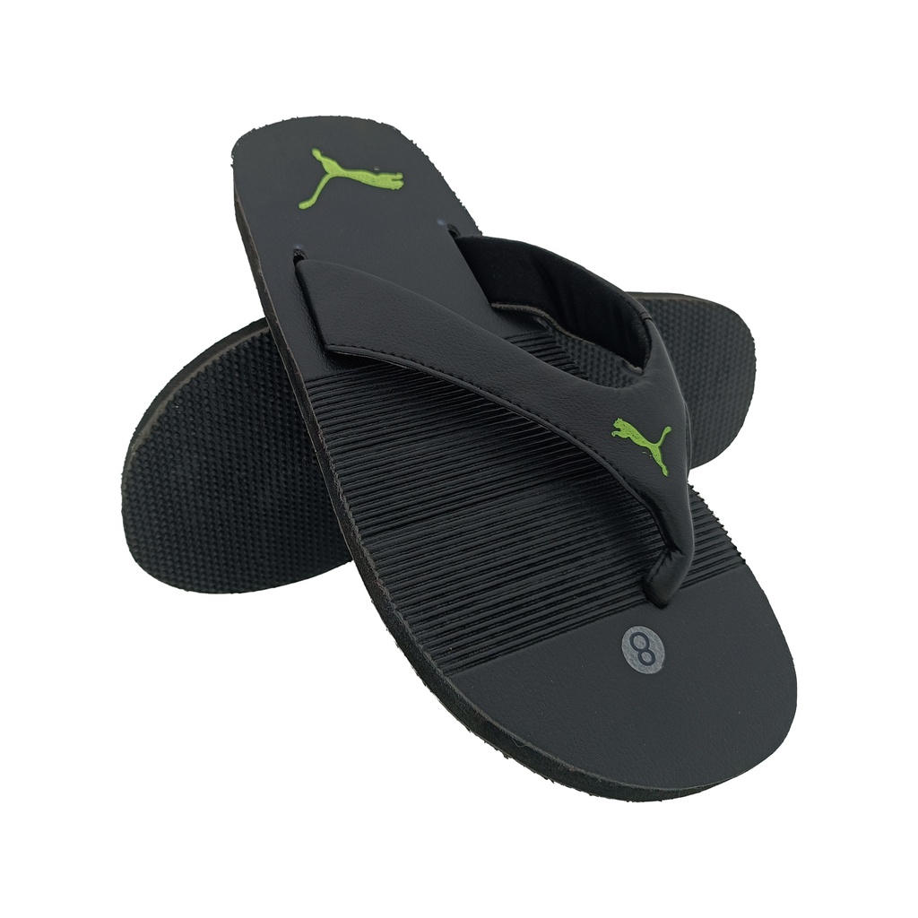 BLACK MEN'S SLIPPER