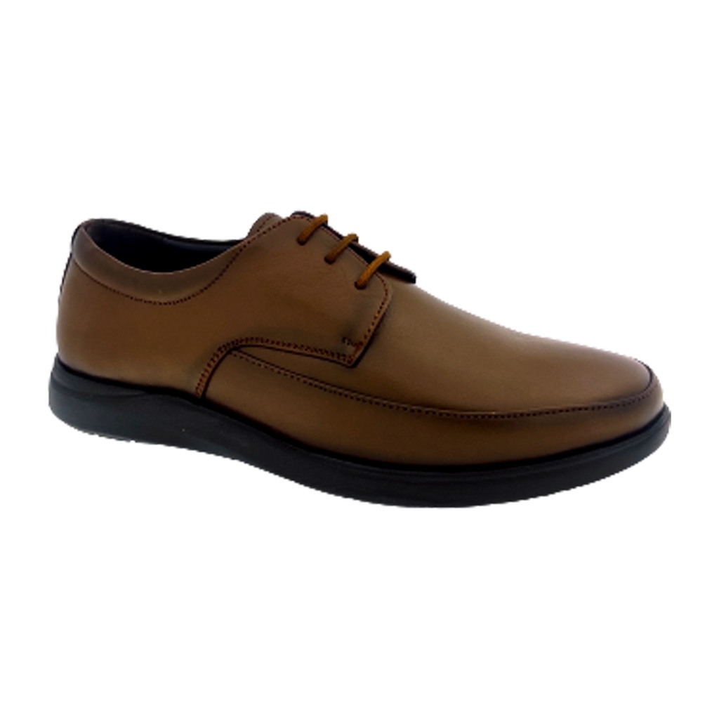 S.K.N.Z. 29016 TAN MEN'S LETHER CASUAL SHOE