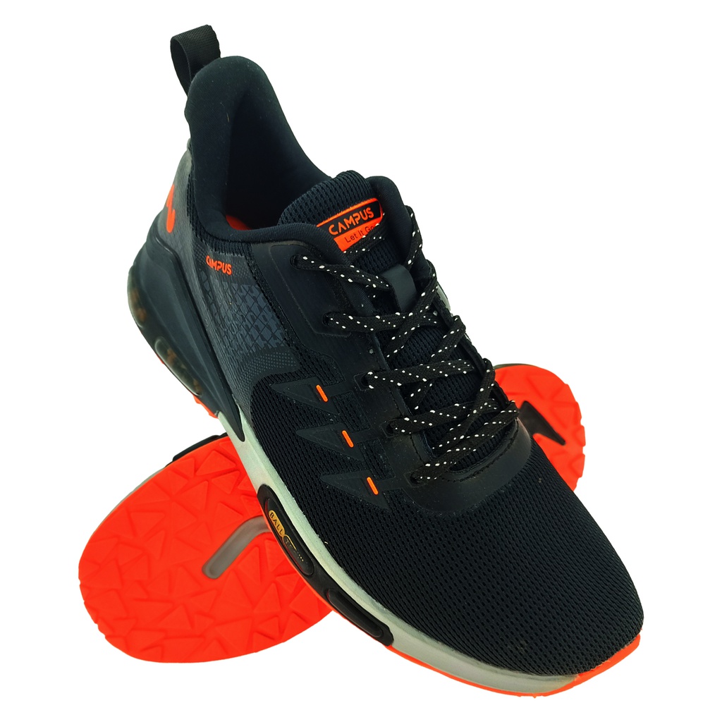 CAMPUS HOST BLACK/ORANGE MEN'S SPORT SHOE