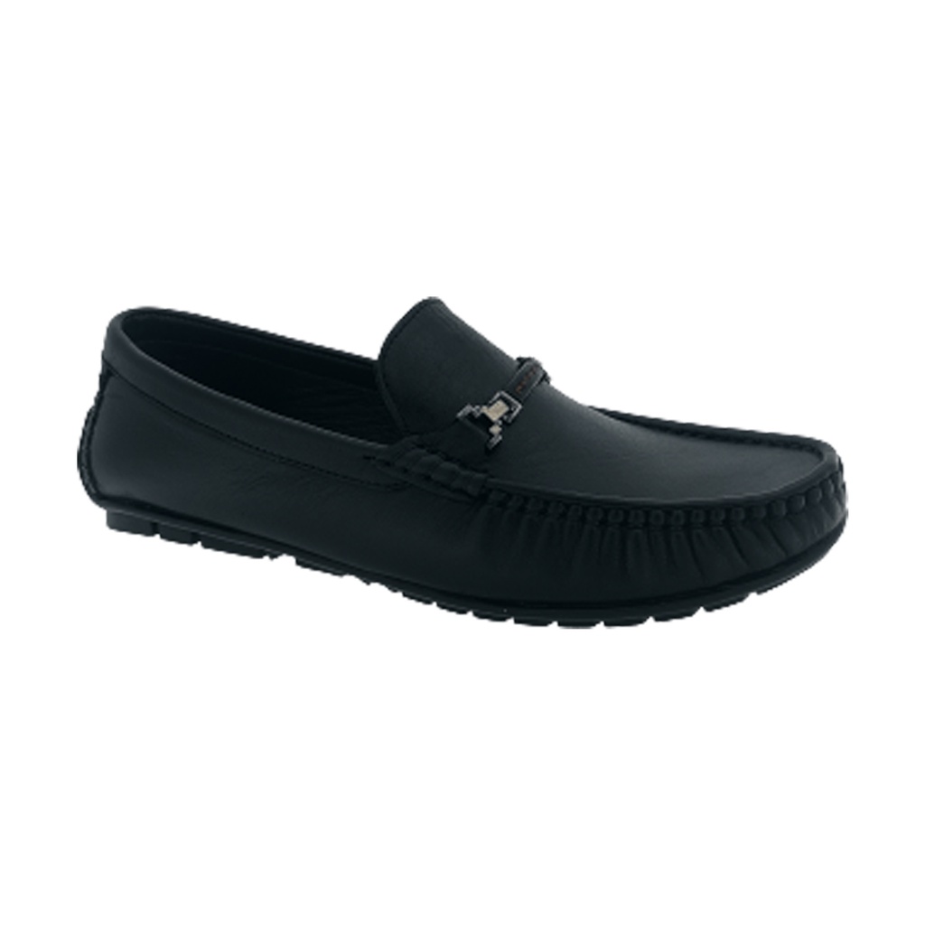 HITZ 8352 BLACK MEN'S LETHER LOAFER