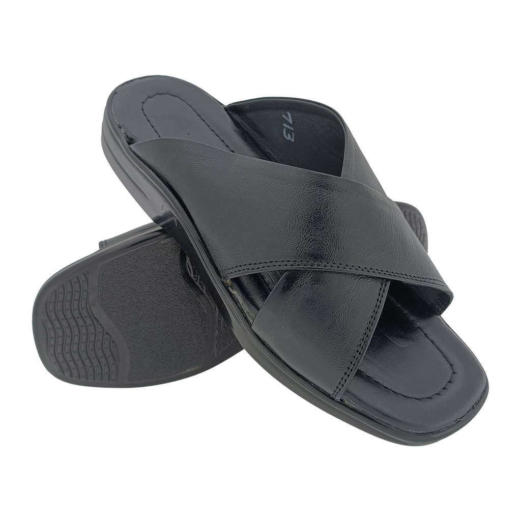 BLACK MEN'S CHAPPAL