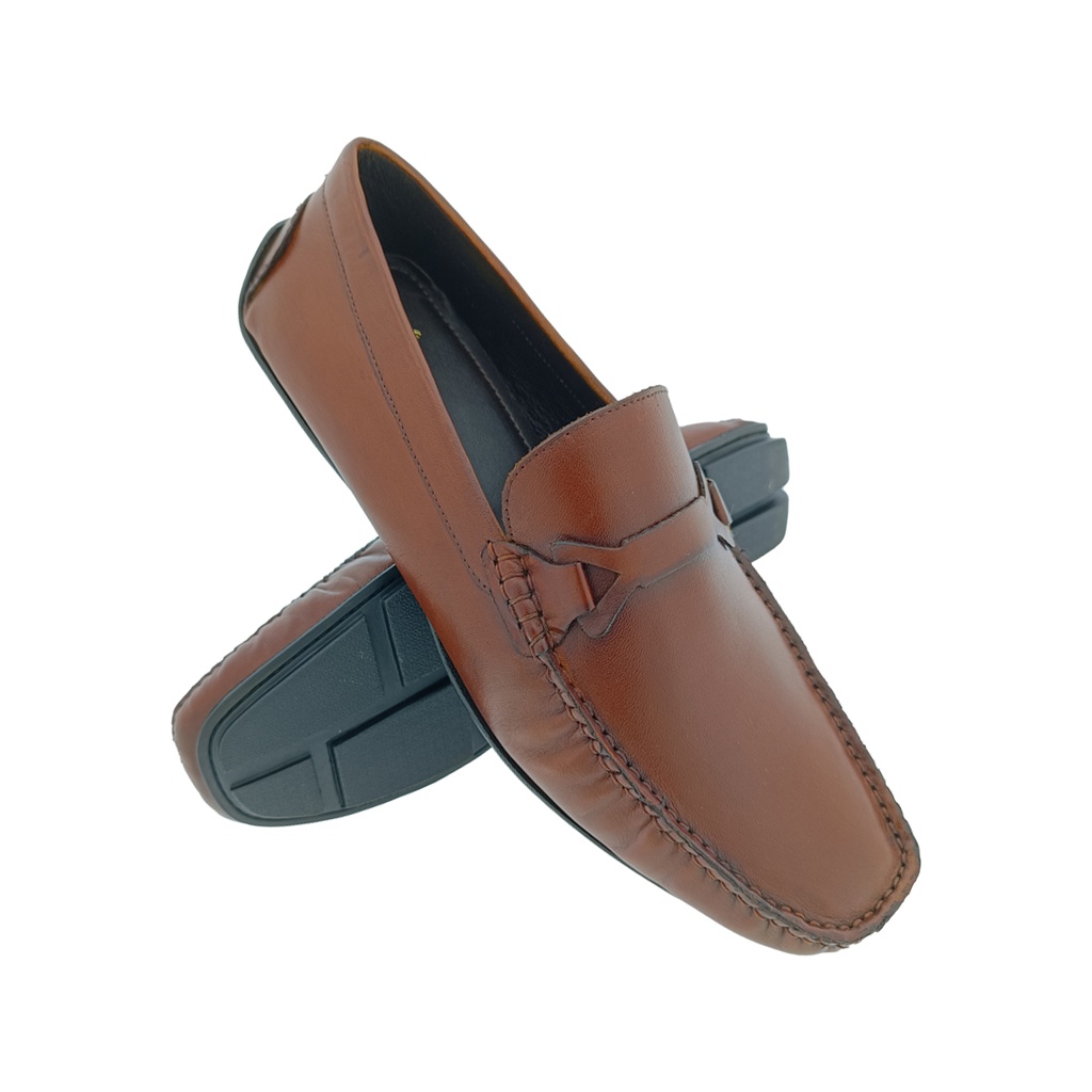 CHRIS BROAD MELODY-7 TAN MEN'S LETHER LOAFER