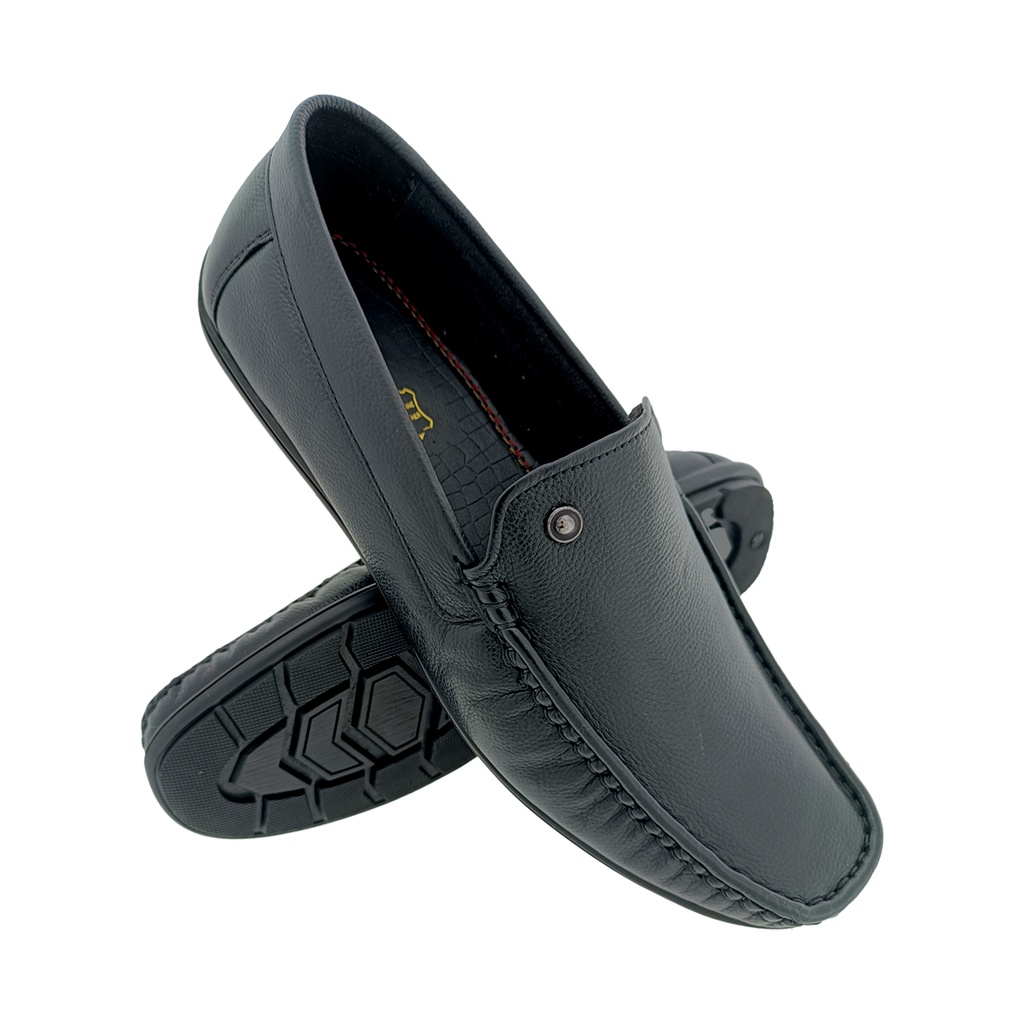 13 REASONS L-180 BLACK MEN'S LETHER LOAFER