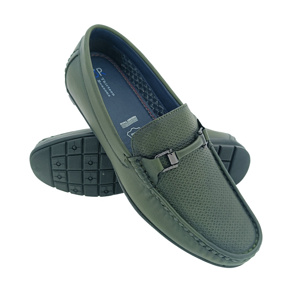 13  REASONS LL-MND-54 OLIVE MEN'S LOAFER