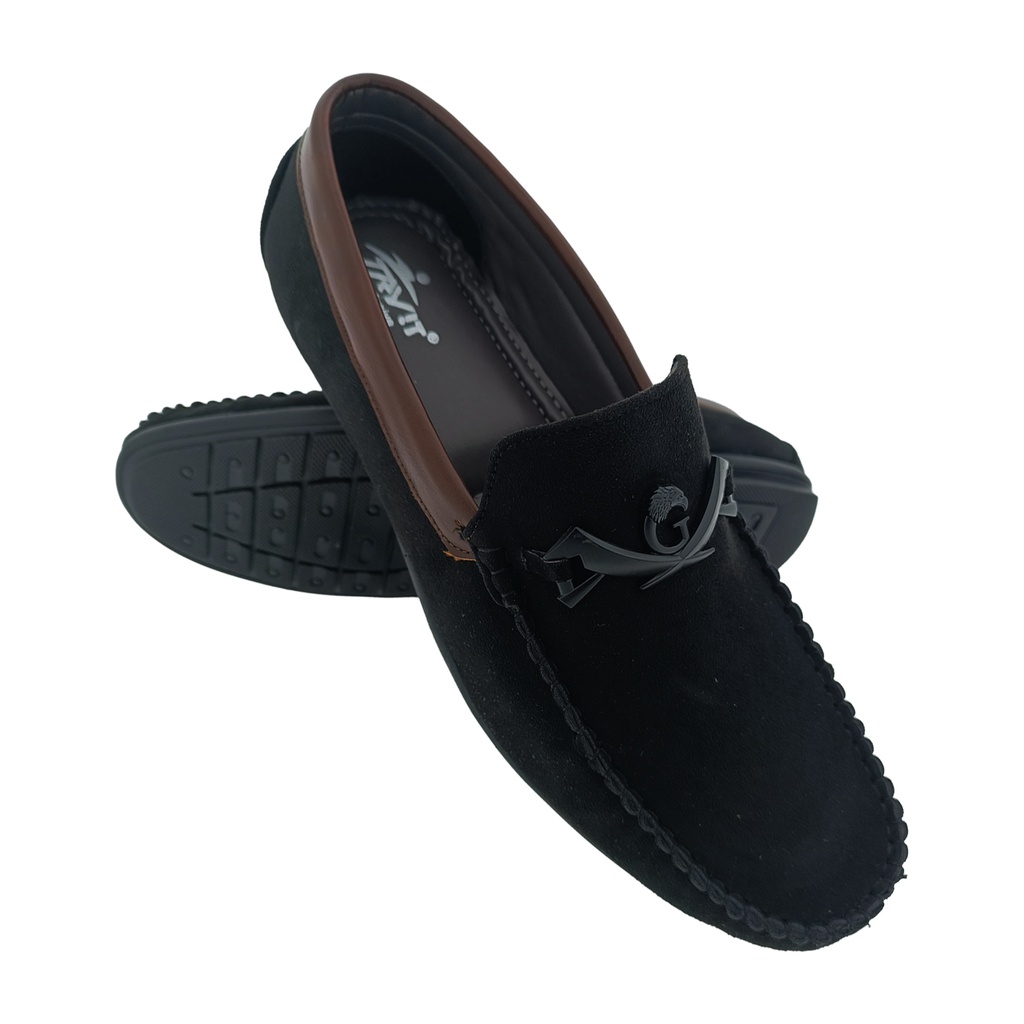 TRYIT 210 BLACK MEN'S LOAFER