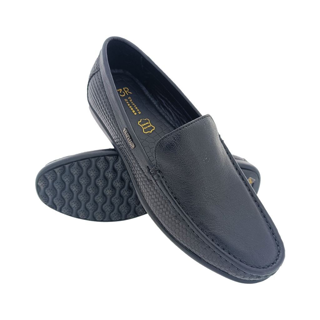 13 REASONS L-183 BLACK MEN'S LETHER LOAFER