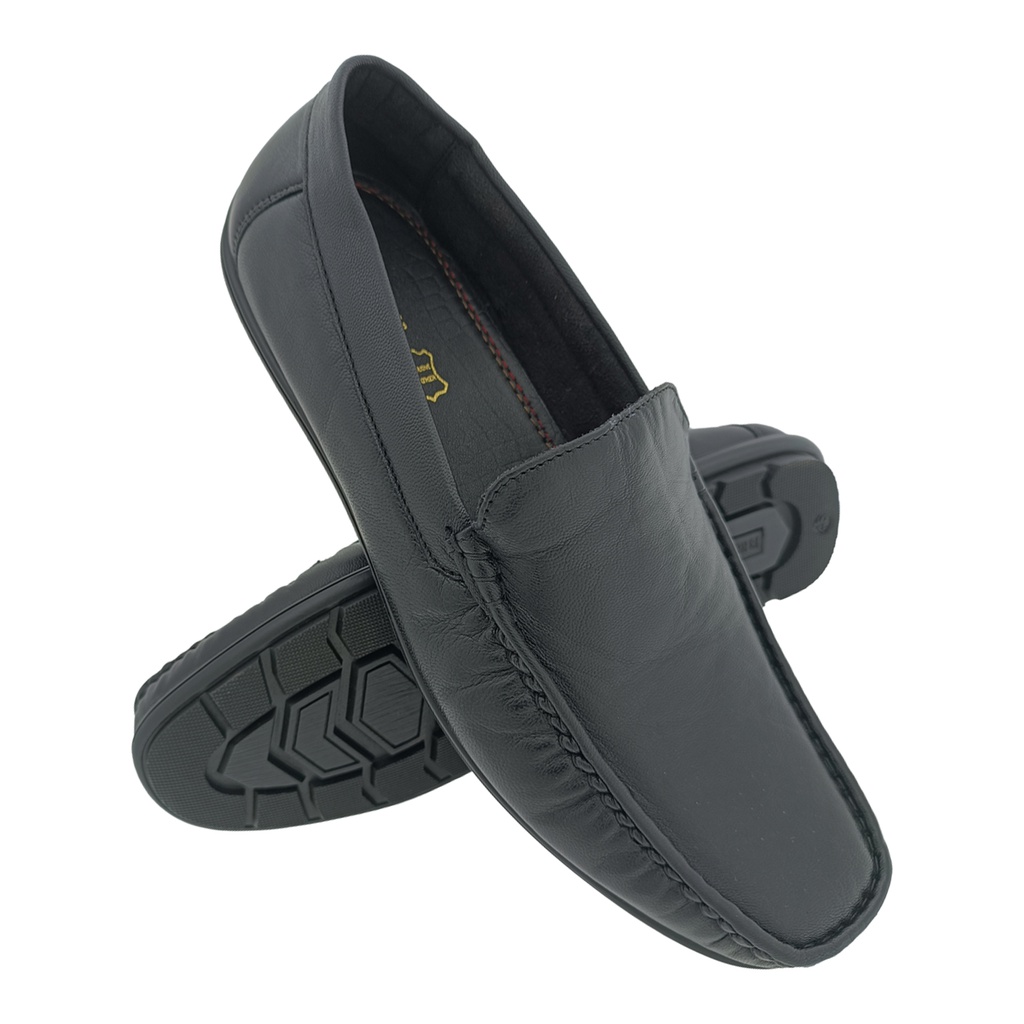 13 REASONS L181 BLACK MEN'S LETHER LOAFER