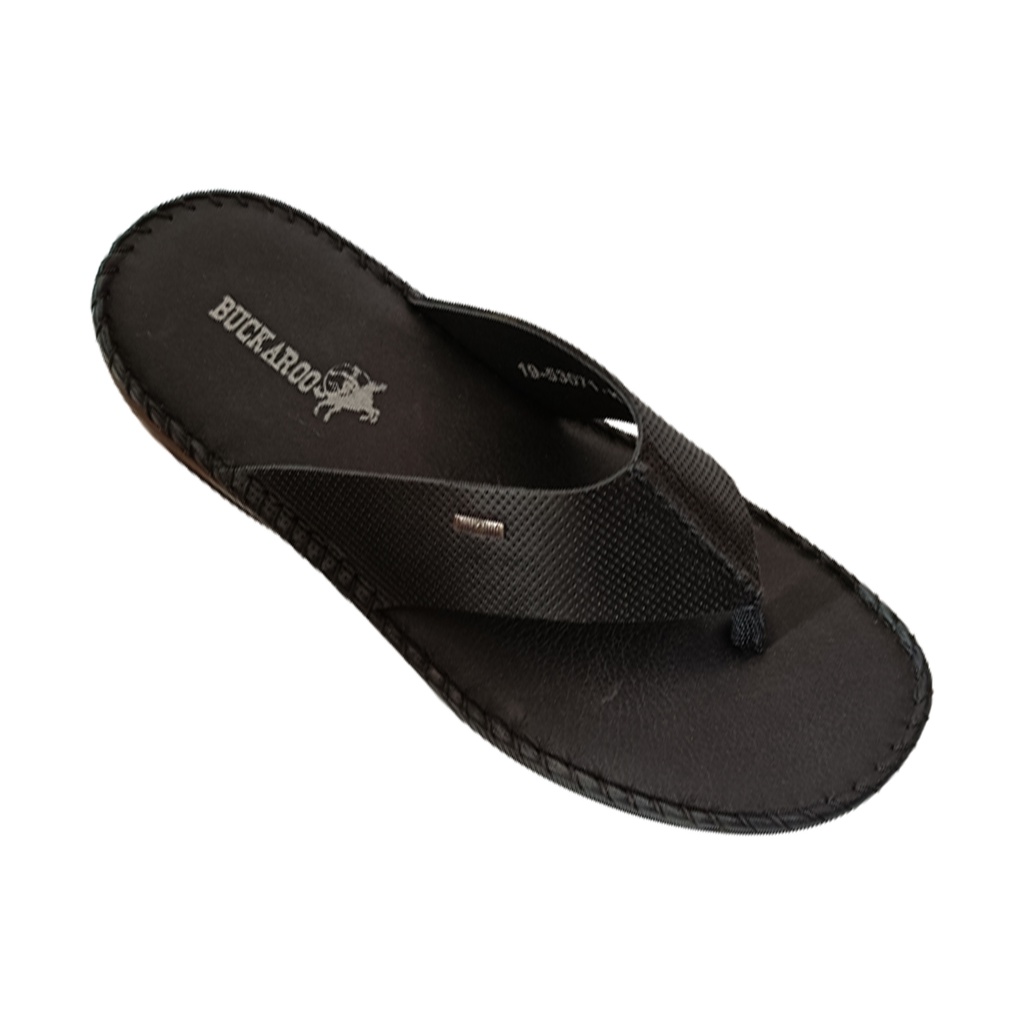 BUCKAROO MEN'S CASUAL CHAPPAL BLACK