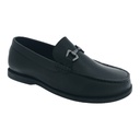 CHRIS BROAD BOAT-1 BLACK MEN'S LETHER LOAFER