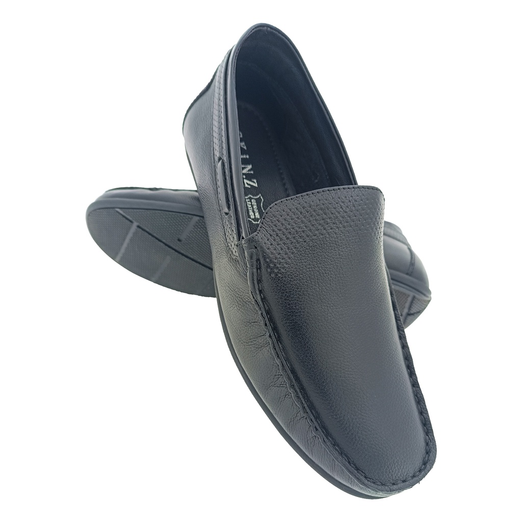 SKINZ 5507 BLACK MEN'S LETHER LOAFER