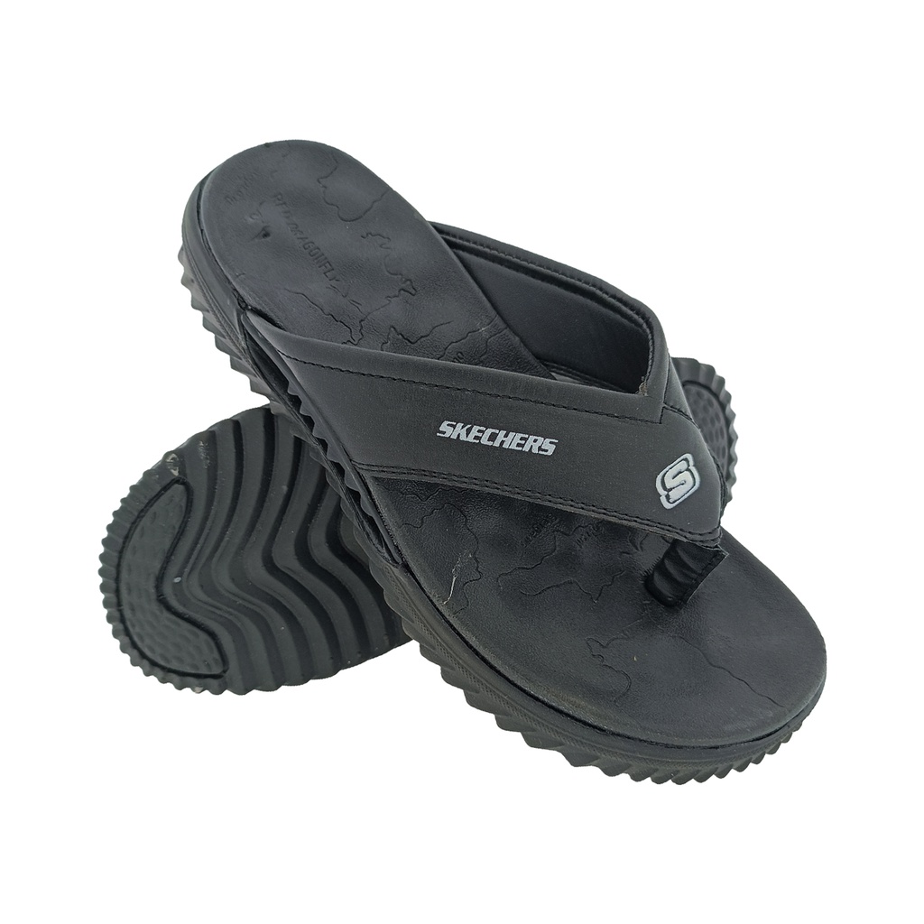 BLACK MEN'S SLIPPER