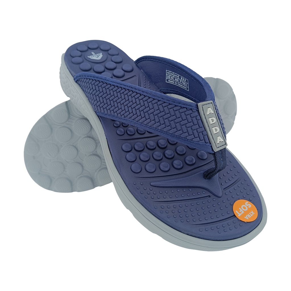 ADDA PACIFIC-1 BLUE/GREY MEN'S SLIPPER