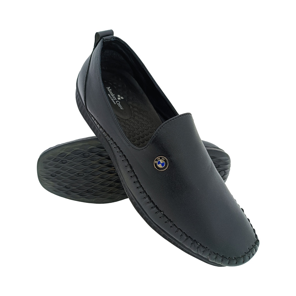 MONKEY CROW 3233 BLACK MEN'S LOAFER