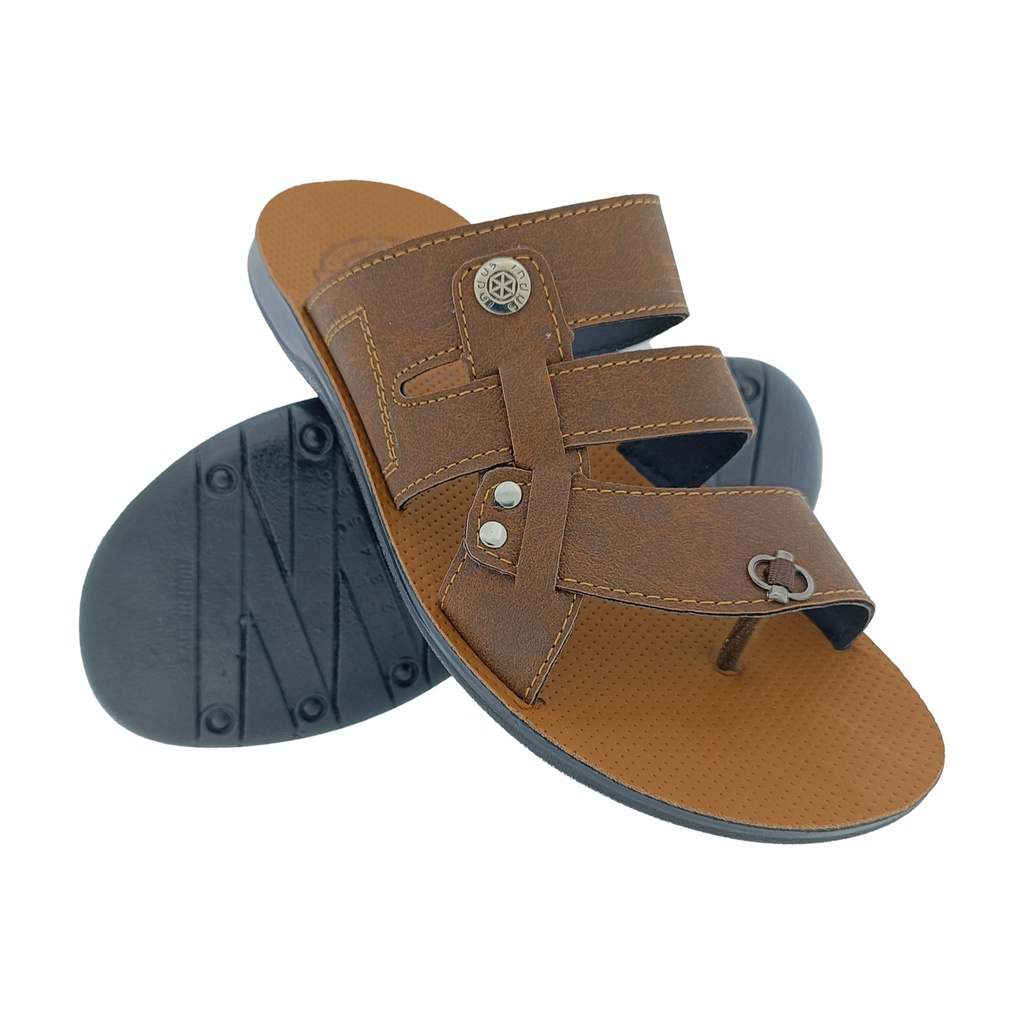 INDUS 15153 TAN MEN'S CHAPPAL