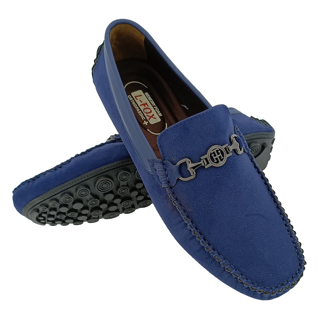 L-FOX H-9095 BLUE MEN'S LOAFER