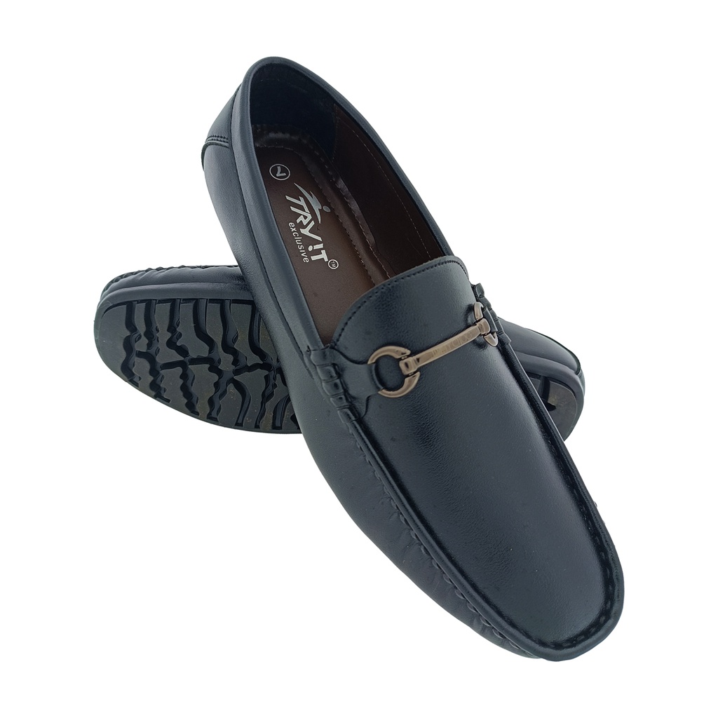 TRYIT 764 BLACK MEN'S LOAFER