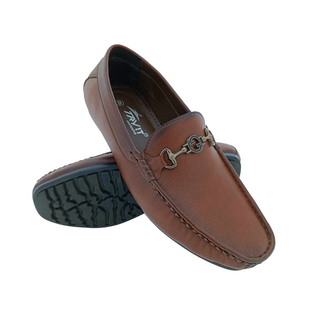 TRYIT 756 L.BROWN MEN'S LOAFER