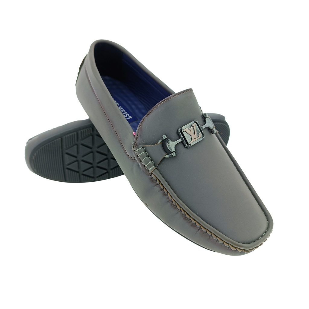 S.HEIST 102 GREY MENS CASUAL LOAFER