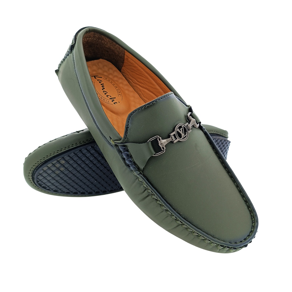 KAMACHI 2232 OLIVE MENS CASUAL LOAFER