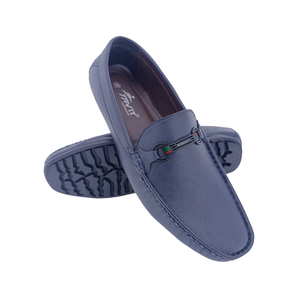 TRYIT 758 BLUE MEN'S BORDER LOAFER