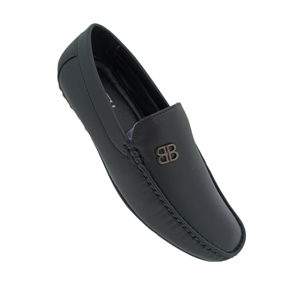 IDDI 706 BLACK MENS BORDER LOAFER