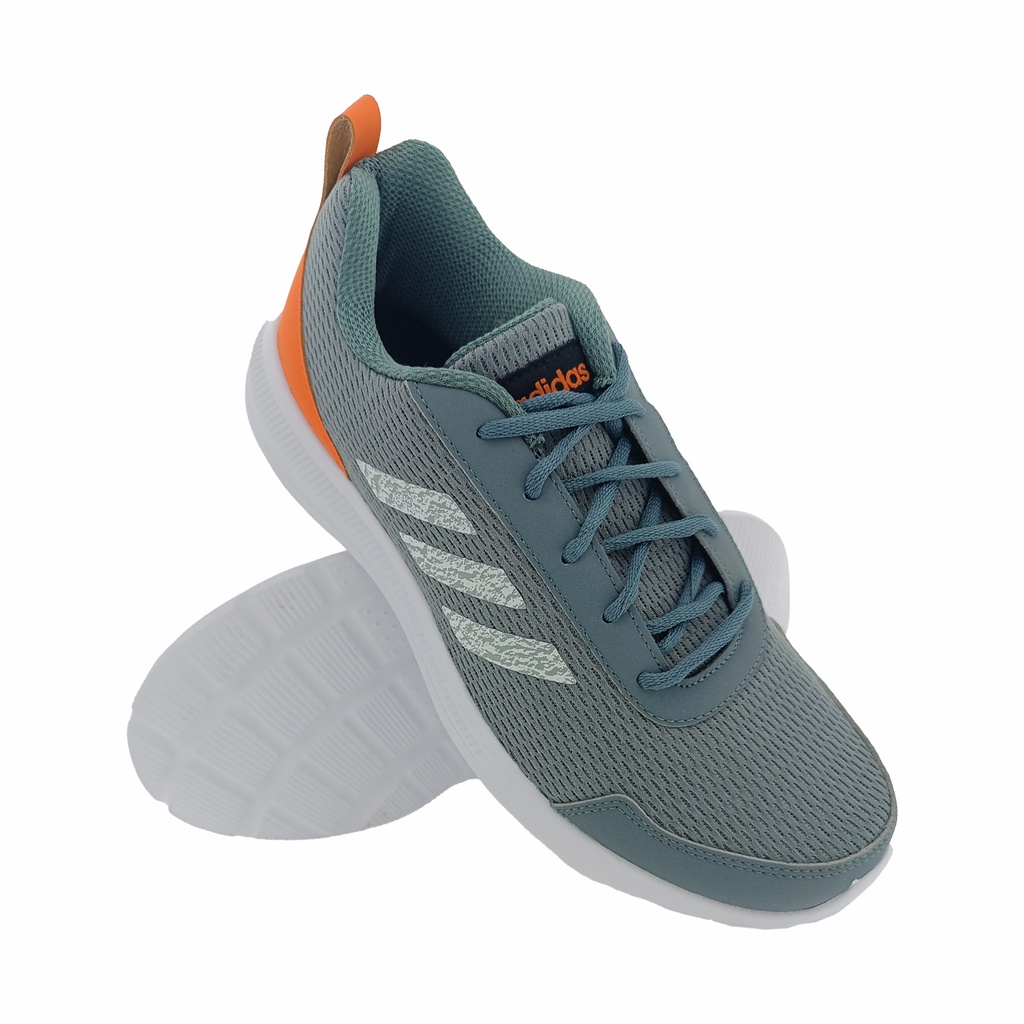 ADIDAS GC0644 GREY/ORANGE LACEUP  MEN'S SPORT SHOE