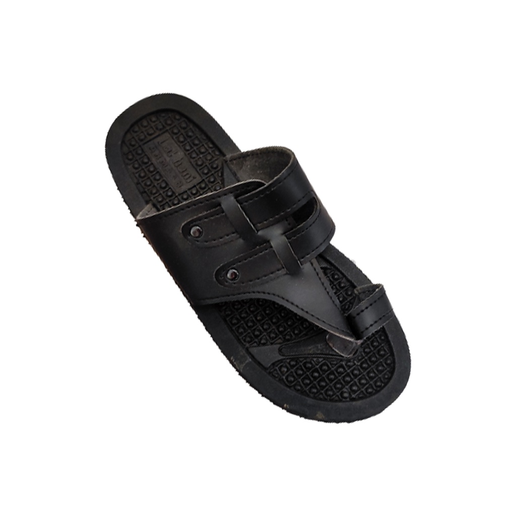 LAKHANI MEN'S CHAPPAL BLACK