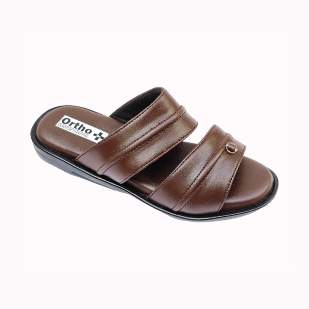 ORTHO MEN'S CASUAL CHAPPAL BLACK