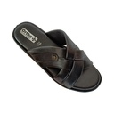 ORTHO MEN'S CASUAL CHAPPAL BLACK