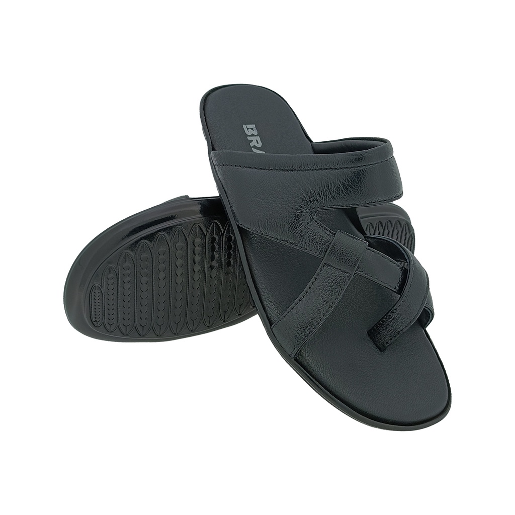 BRAVO PK-1902 BLACK MENS CHAPPAL