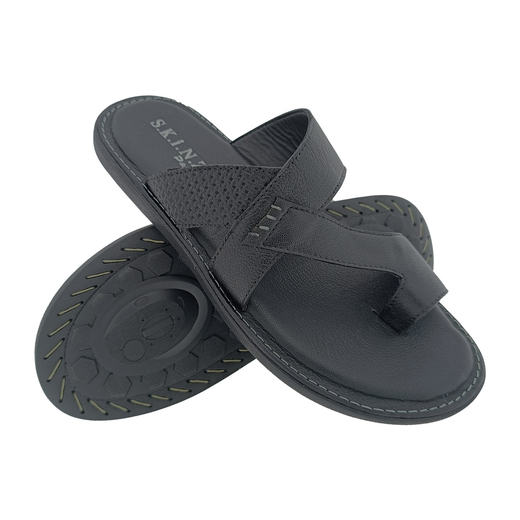 SKINZ PS-108 BLACK  MENS CHAPPAL