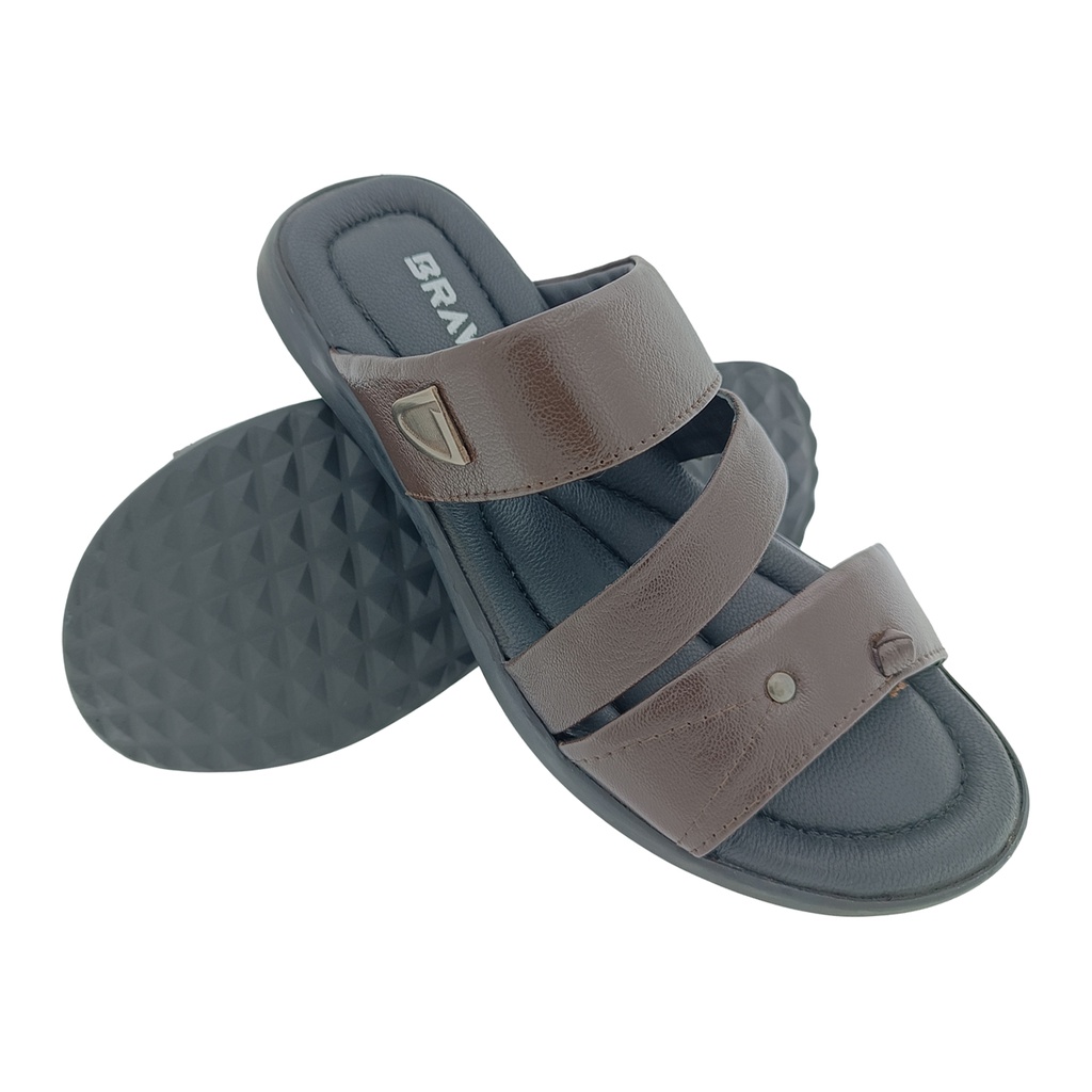 BRAVO BAMBI-04 BROWN MENS CASUAL CHAPPAL