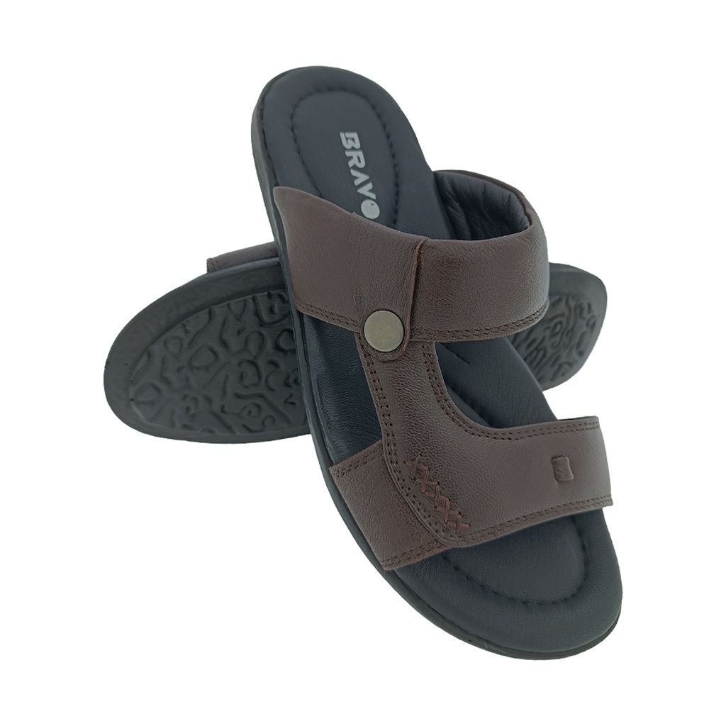 BRAVO R-08 BROWN MENS CASUAL  CHAPPAL