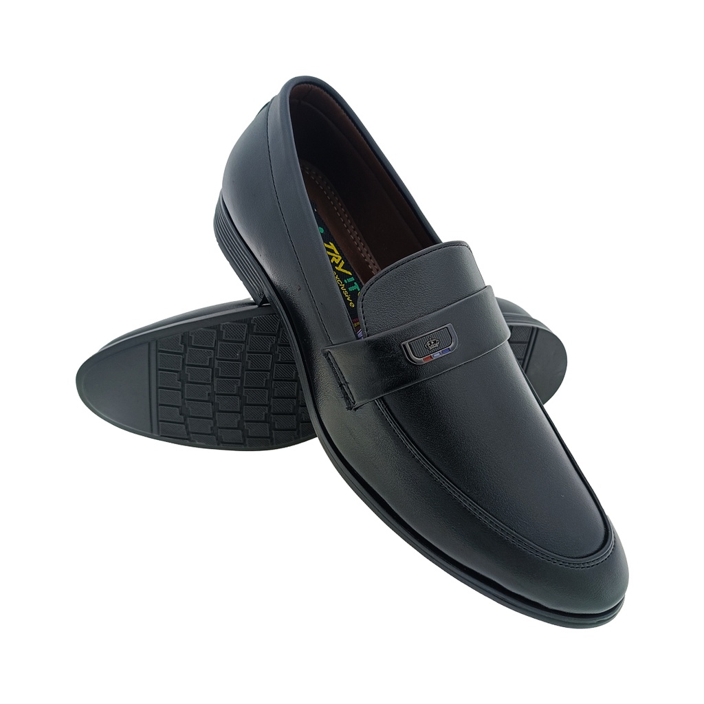 TRYIT 77767 BLACK MENS LOAFER