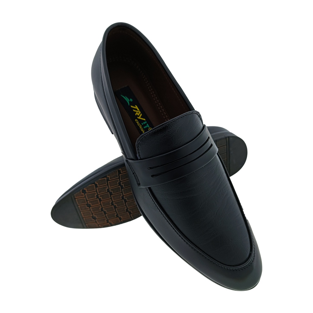 TRYIT 3651 BLACK MENS LOAFER