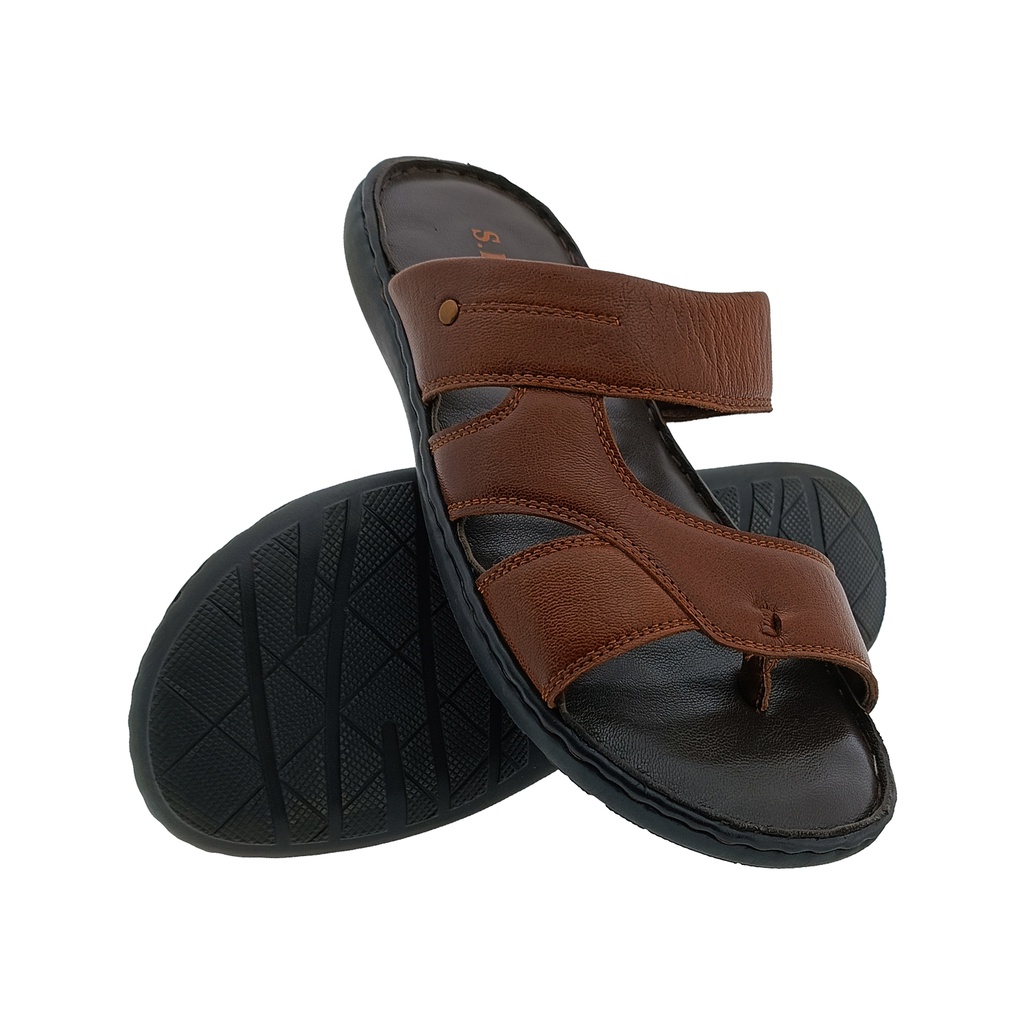 S.K.N.Z. PS53 TAN MENS CHAPPAL