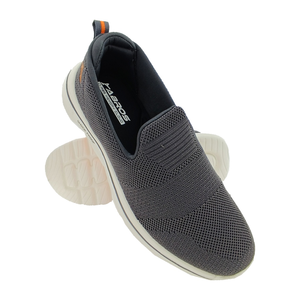 ABROS ASSG0119N D.GREY/F.ORANGE MENS SPORTS SHOES