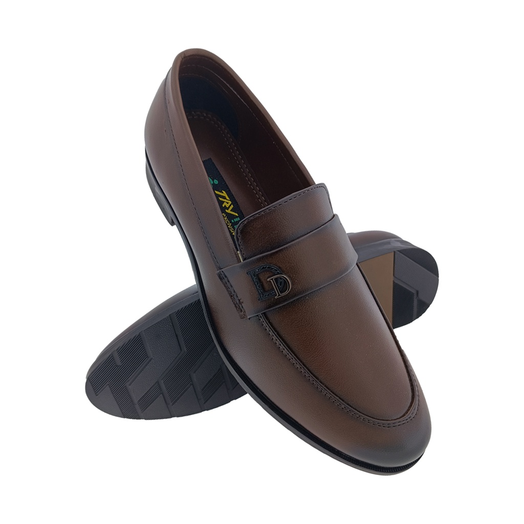 TRYIT 2102 BROWN MENS FORMAL LOAFER