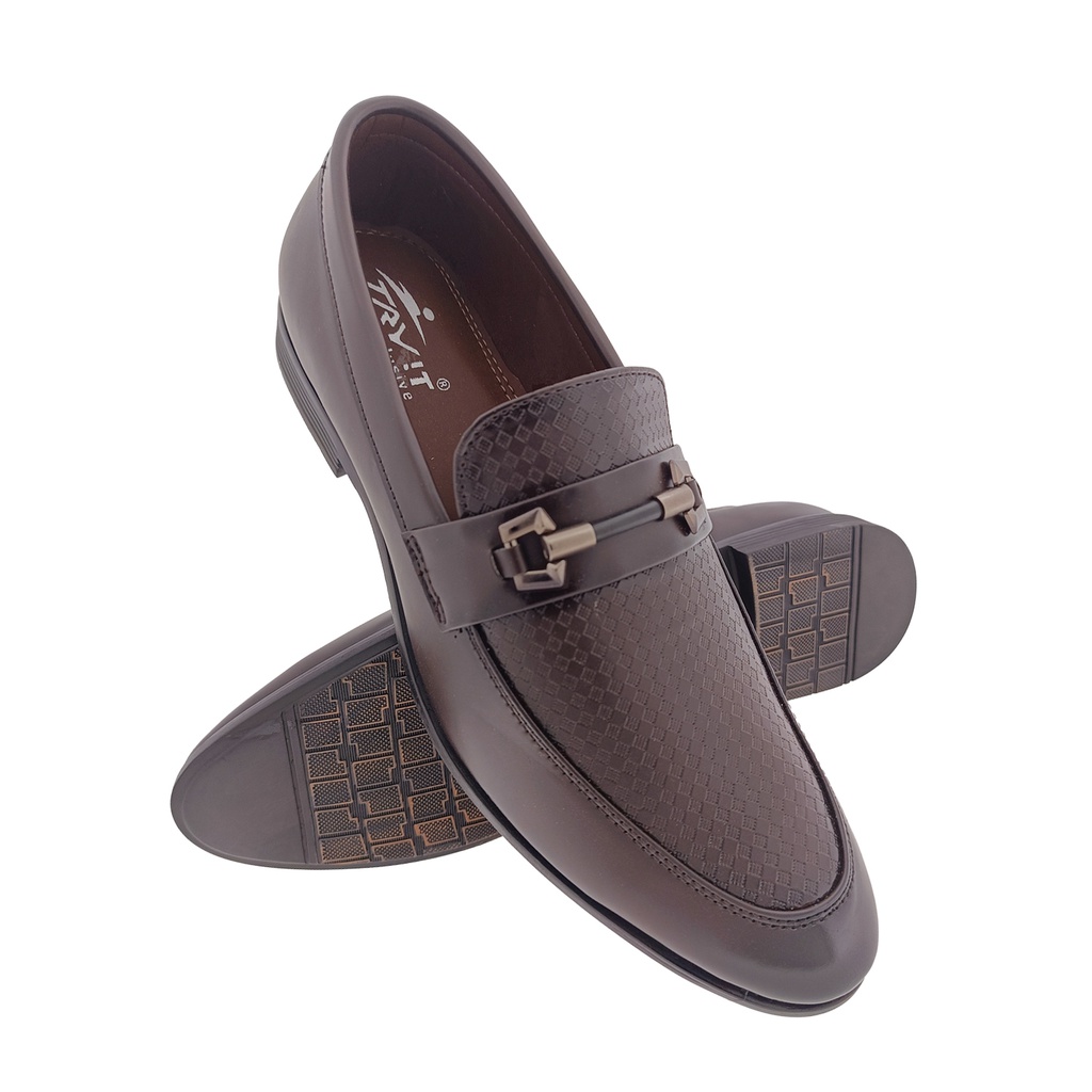 TRYIT 3691 BROWN MENS FORMAL LOAFER