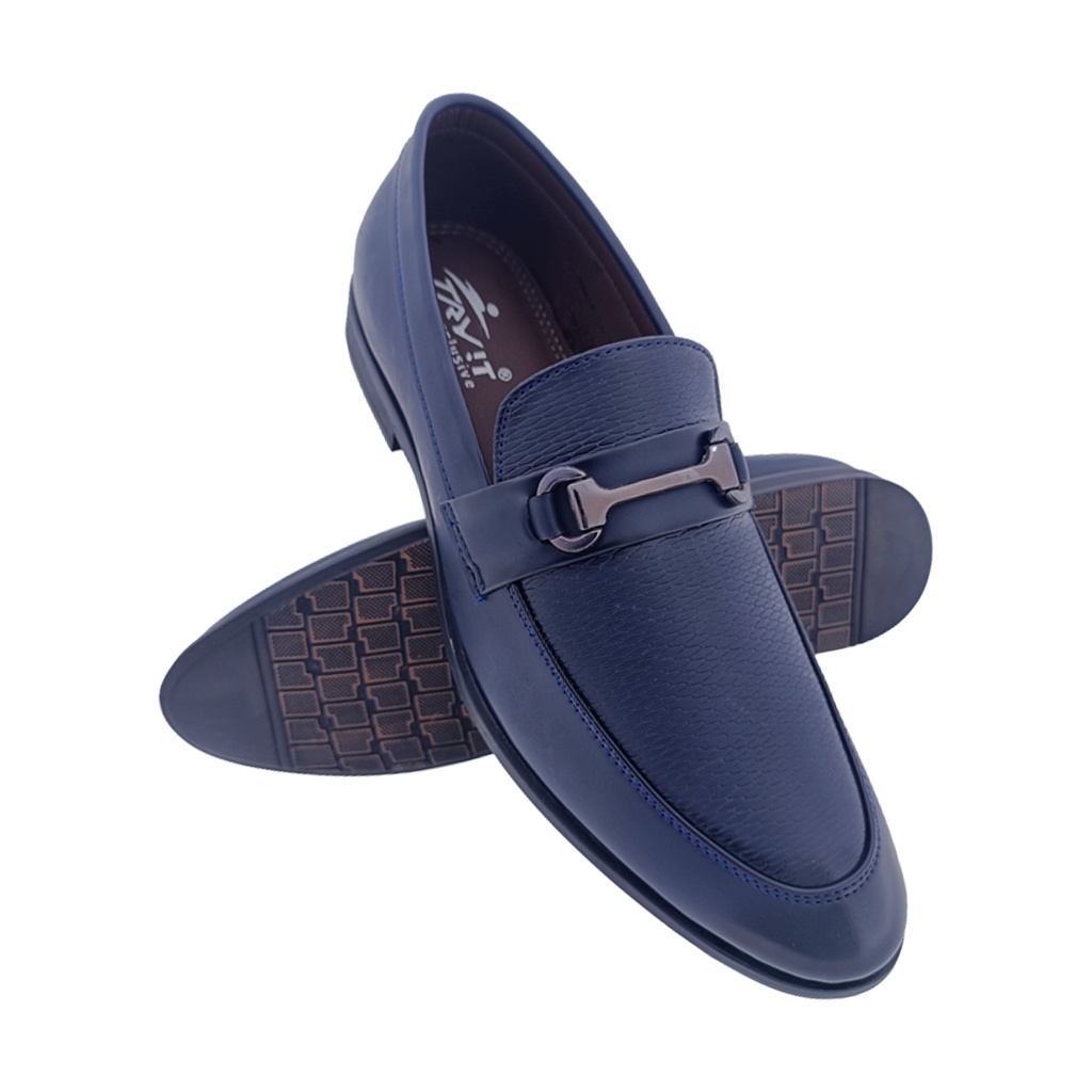 TRYIT 3690 BLUE MENS FORMAL LOAFER