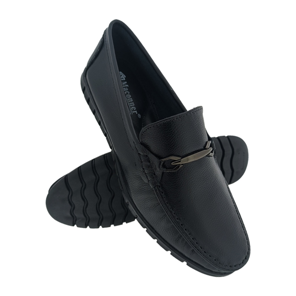 MACONNER TZ01 BLACK MENS LOAFER