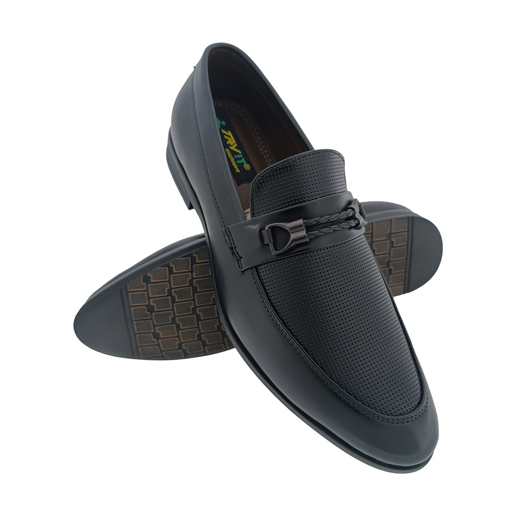 TRYIT 3607 BLACK MENS LOAFER