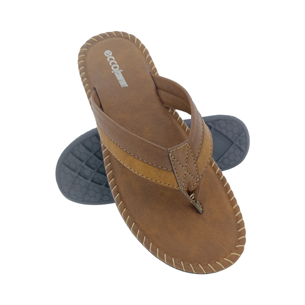 ECCO/COMFORT MIA18  BROWN MENS CHAPPAL