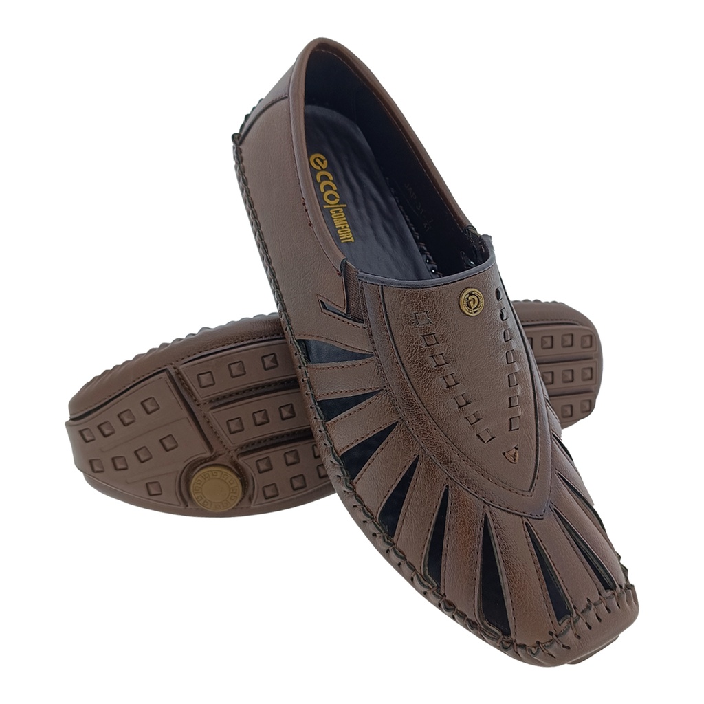 ECCO/COMFORT JAP31 BROWN MENS SANDAL