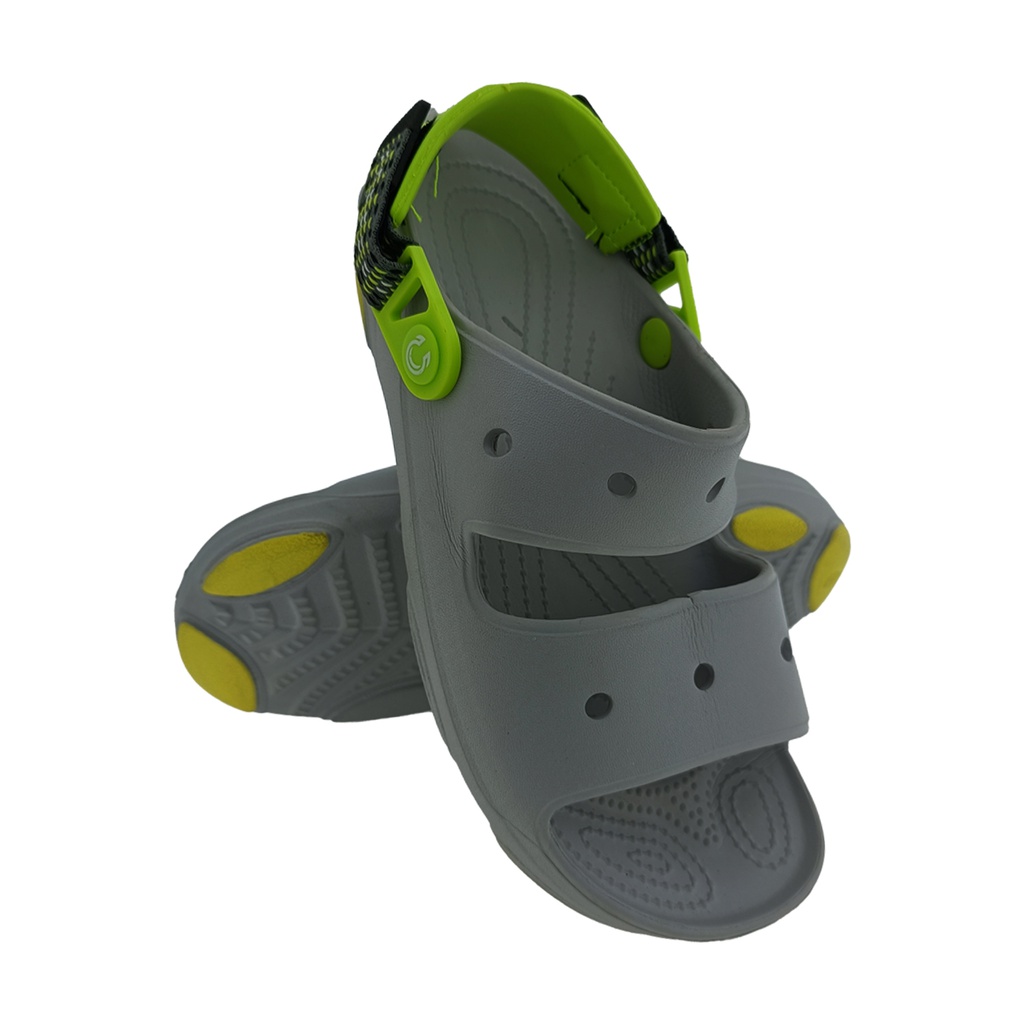 MENS SANDAL L.GREY/NEON