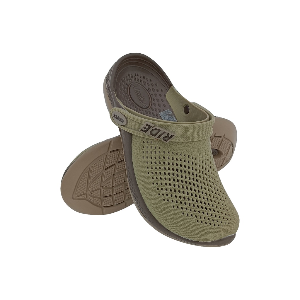 MENS CROSS STYLEL SANDAL OLIVE/BROWN