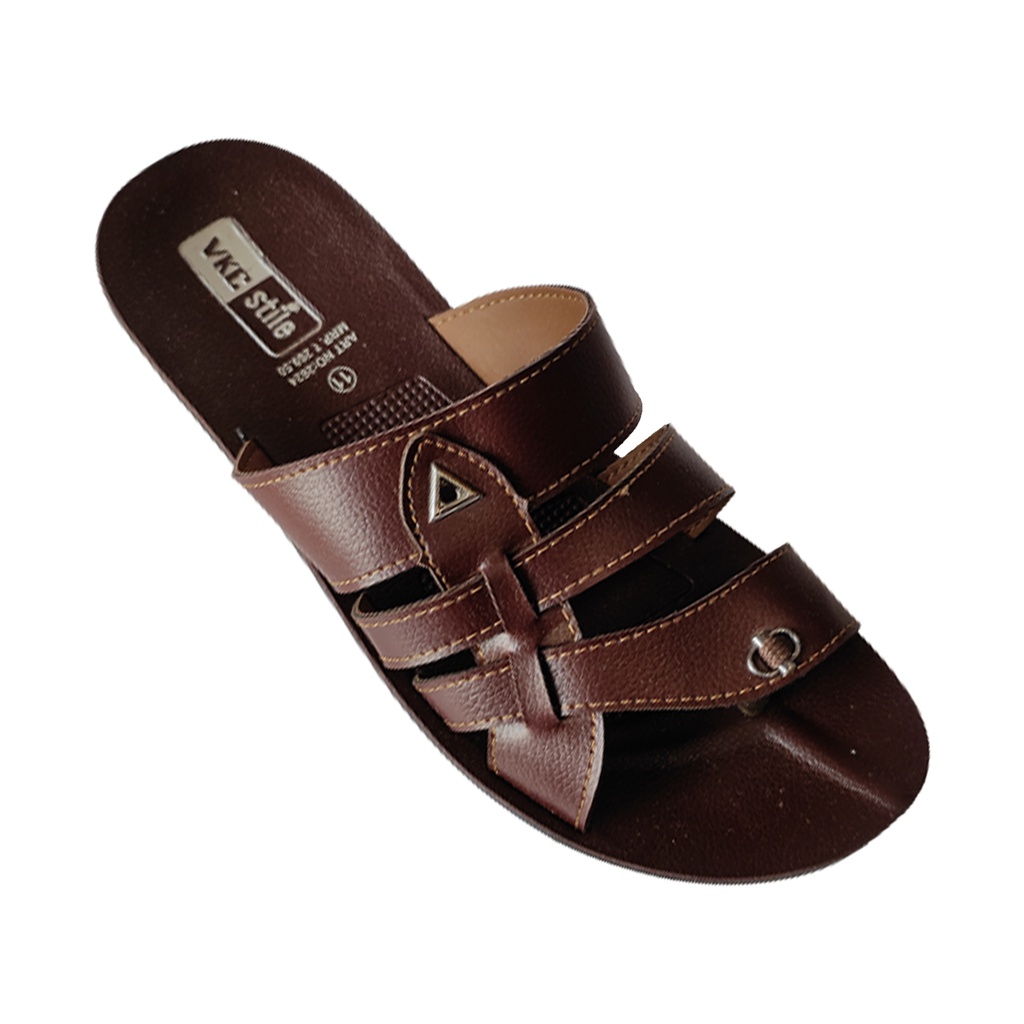 VKC MEN'S CASUAL WSHBLE CHAPPAL TAN